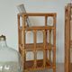 Pair of bedside tables/vintage bamboo and rattan accent furniture - 1970s