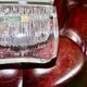 Vintage crystal lamp for the daum house in nancy 1960