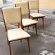 6 wooden chairs in the Italian design of the 19th century, Carlo de Carli