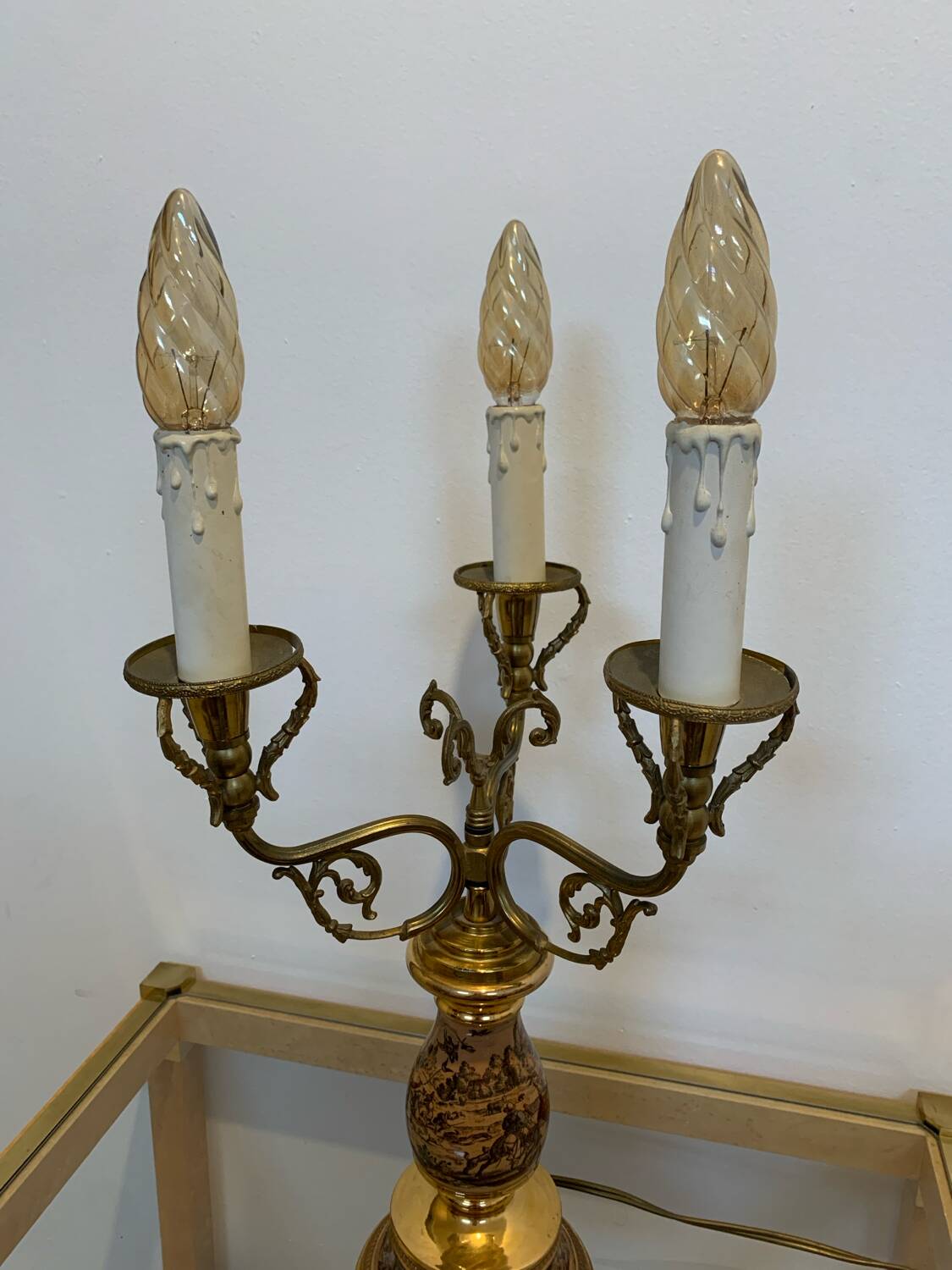 Vintage candelabra lamp 1950
