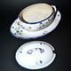 Oval sugar bowl in creil terrece montereau model barbeau blueberry 19th century