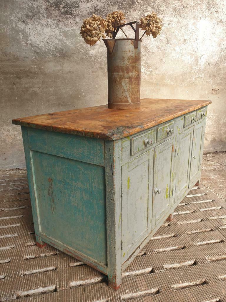Old kitchen island workbench or sidetable