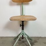 Green Industrial Workshop Chair, 1950s