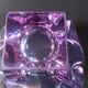 Cendrier en verre de Murano violet 1970