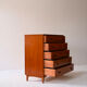 Scandinavian chest of drawers with lock