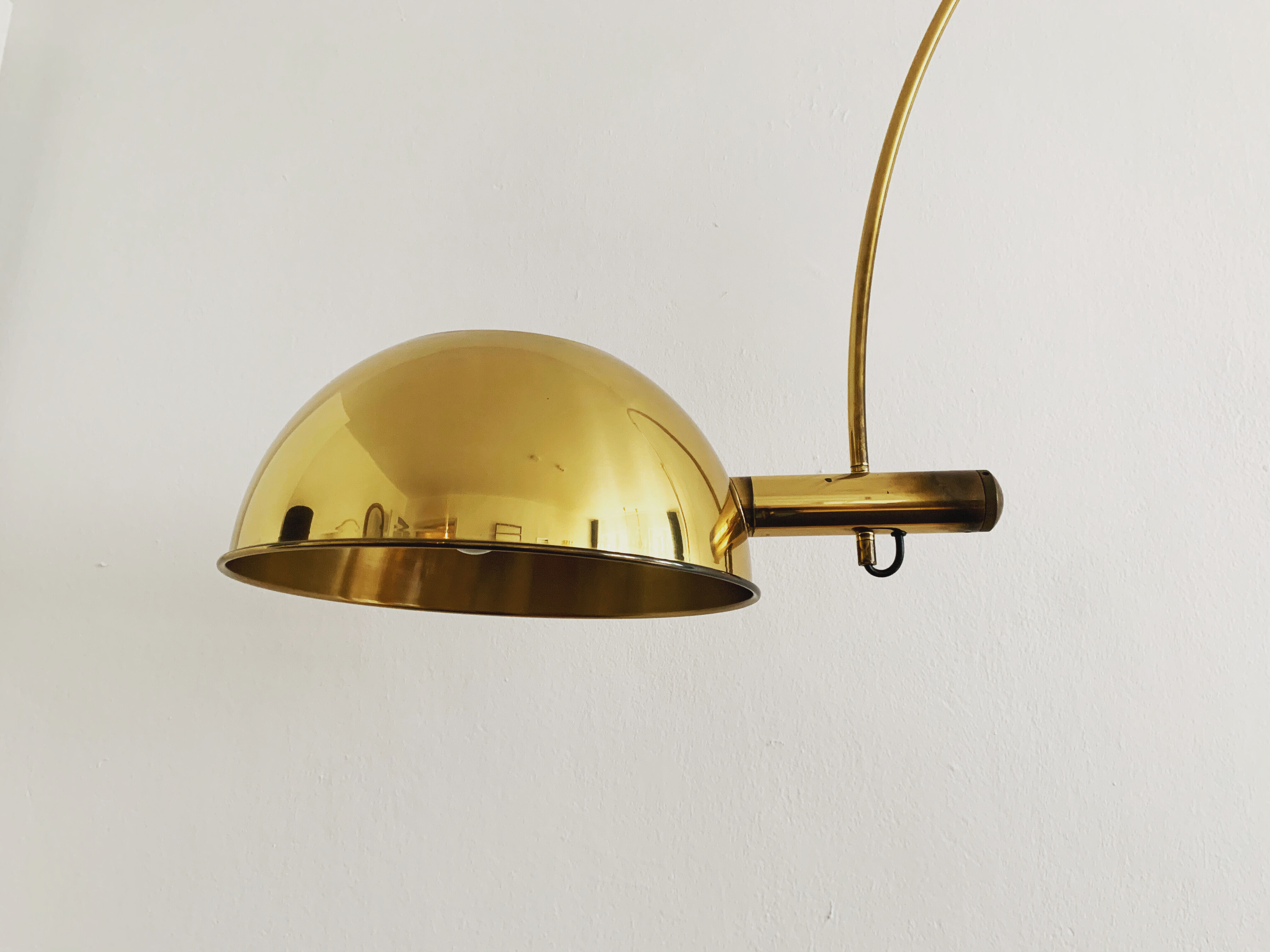 Mid-Century Modern brass BOCA arc lamp by Florian Schulz