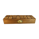 Petit meuble à tiroirs vintage en bois