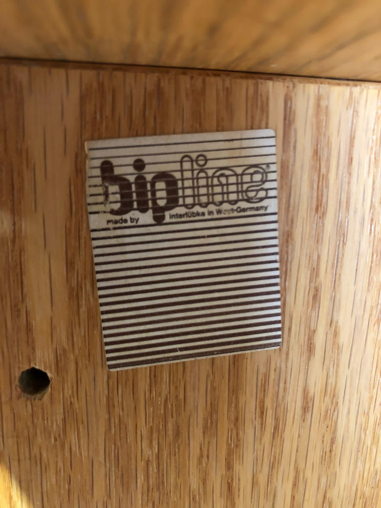 Bureau vintage avec support mural « Interlubke bipline »