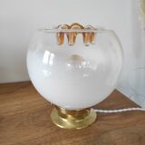 Lampe à poser globe en verre de Murano
