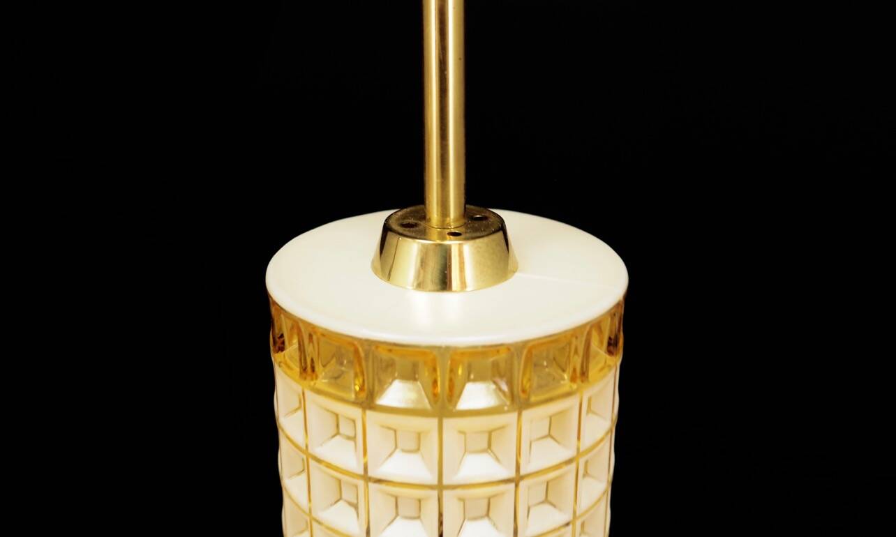 Lustre vintage, design danois, années 1970, production : Danemark