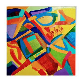 Multicolored painting