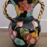 Ceramic vase signed Vallauris