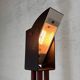 Halogen Red Black floor lamp, Italy, 1980s