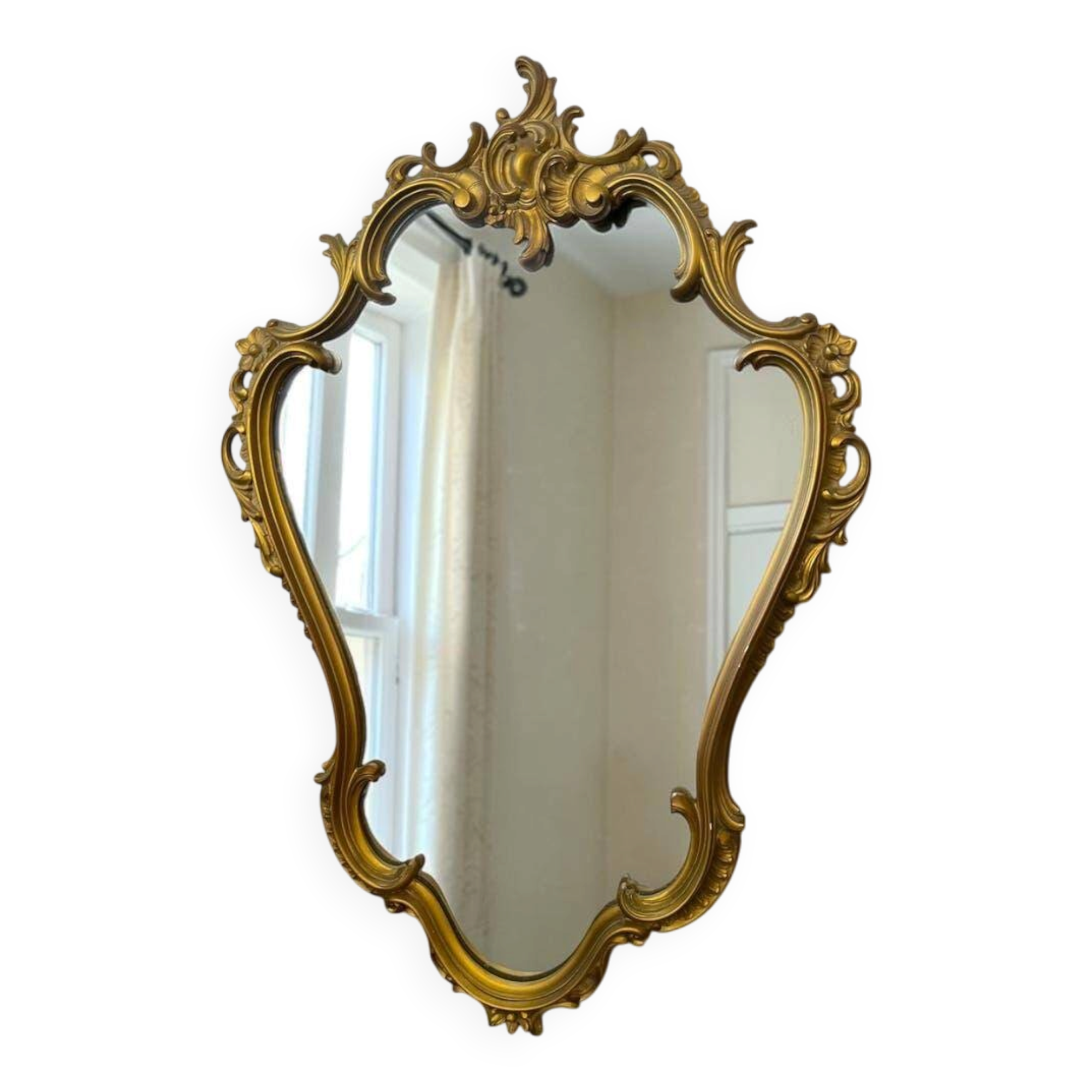 Miroir baroque doré vintage / miroir mural