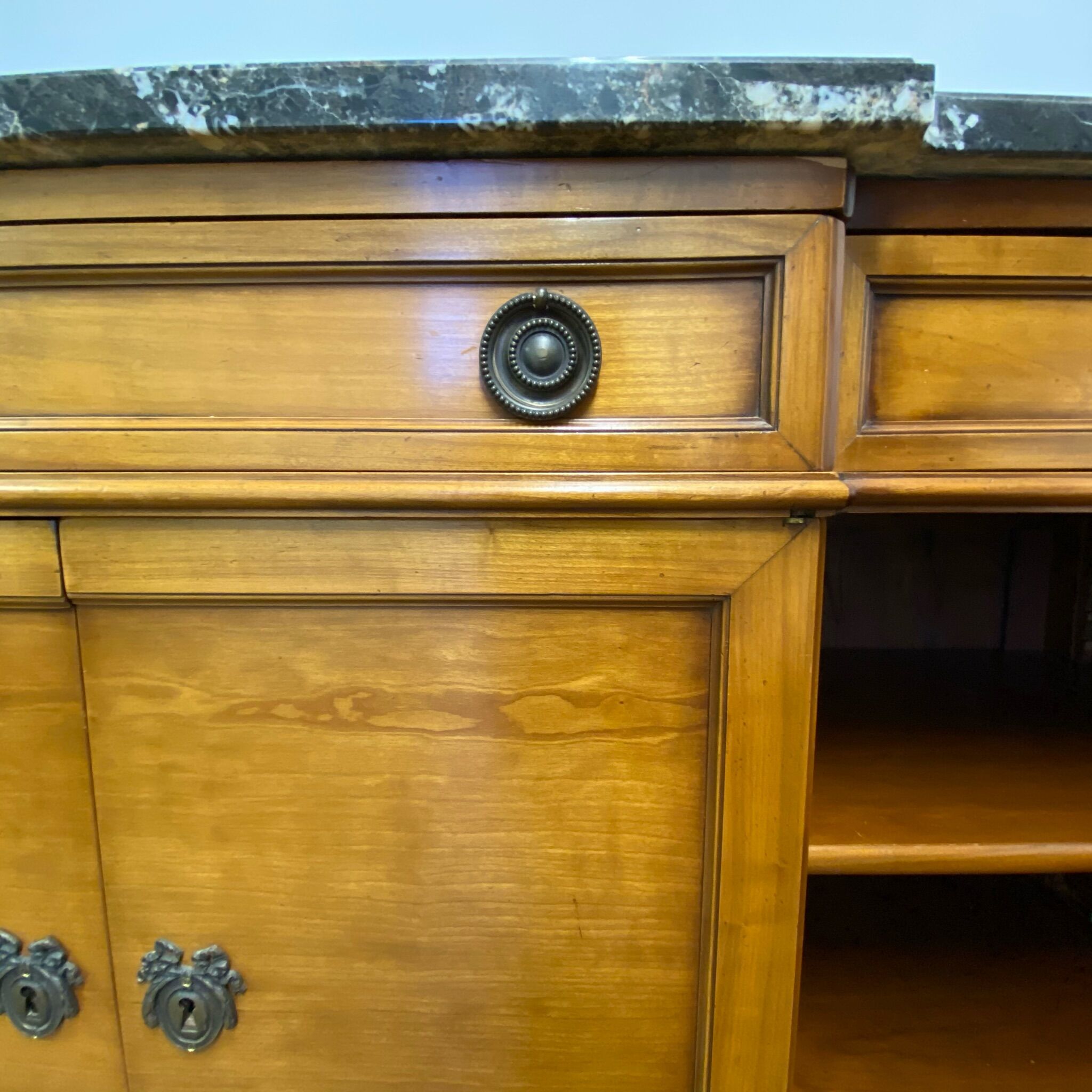 Black marble sideboard