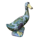 Very beautiful polychrome decorative duck cane statue in Porcelain from Par