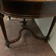 Napoleon III desk table in rosewood and 19th century veneer