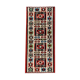 Handmade vintage runner rug red wool turkish area rug - 81x200cm