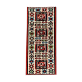 Tapis vintage runner fait à la main tapis en laine rouge - 81x200cm