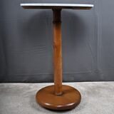 Walnut and marble gueridon, Restoration style – early 20th century