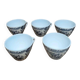 Set of 5 vintage Rivanel mugs