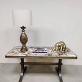 Vintage design coloured stones side table 'rocks'