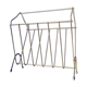Porte-revue vintage en laiton doré