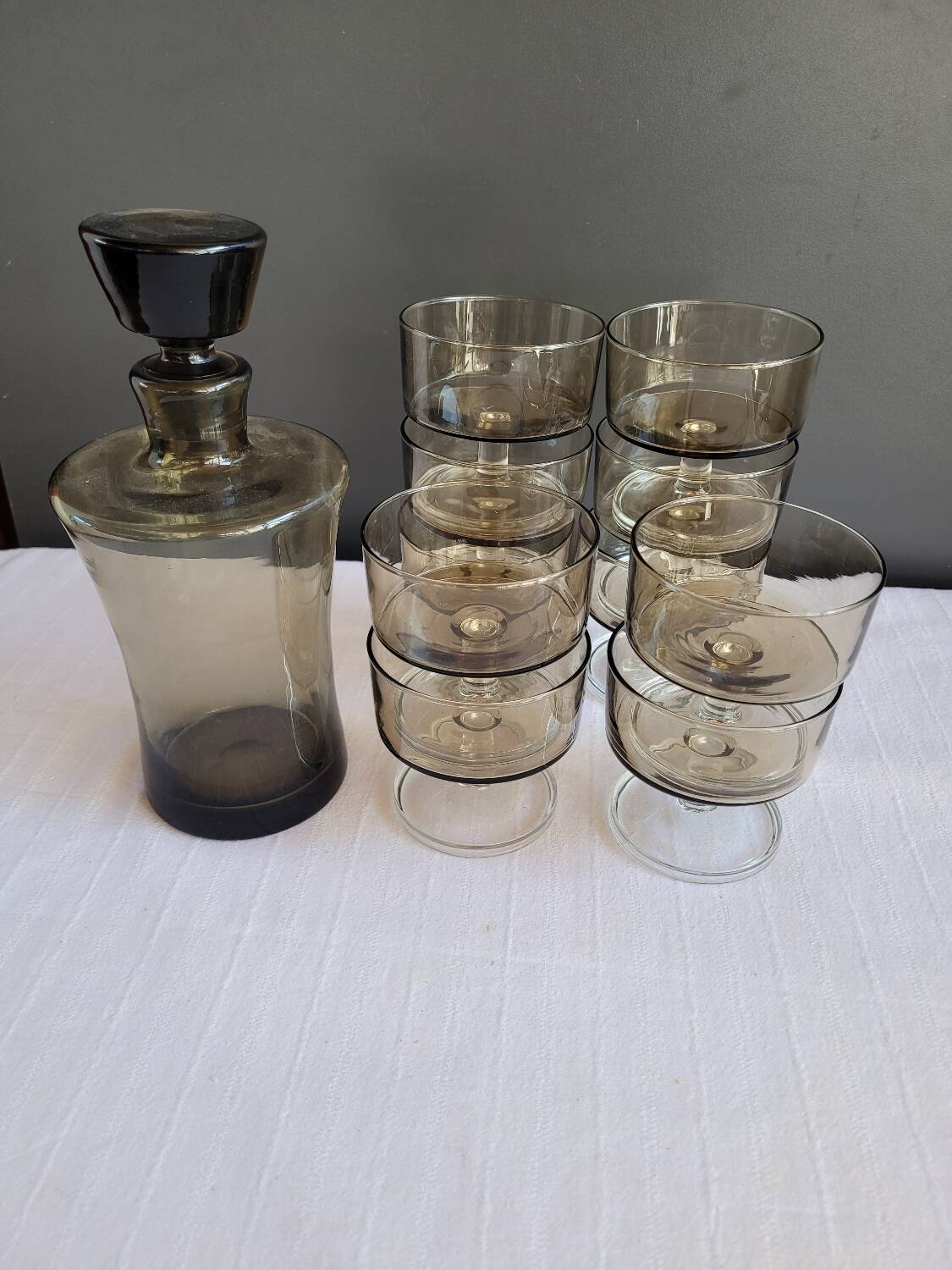 Glasses and carafe