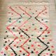Berber carpet Azilal peas and zigzag colored wool