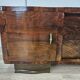 Art Decò console in mahogany burl