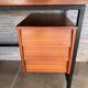 1960s modernist desk in wood and black metal, model CM172 by Paulin for Thonet.
