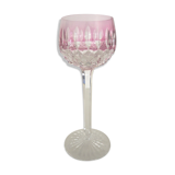 Crystal glass, roemer rose Saint-Louis