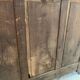 Antique dresser with glass doors and fleur-de-lys from the 50s