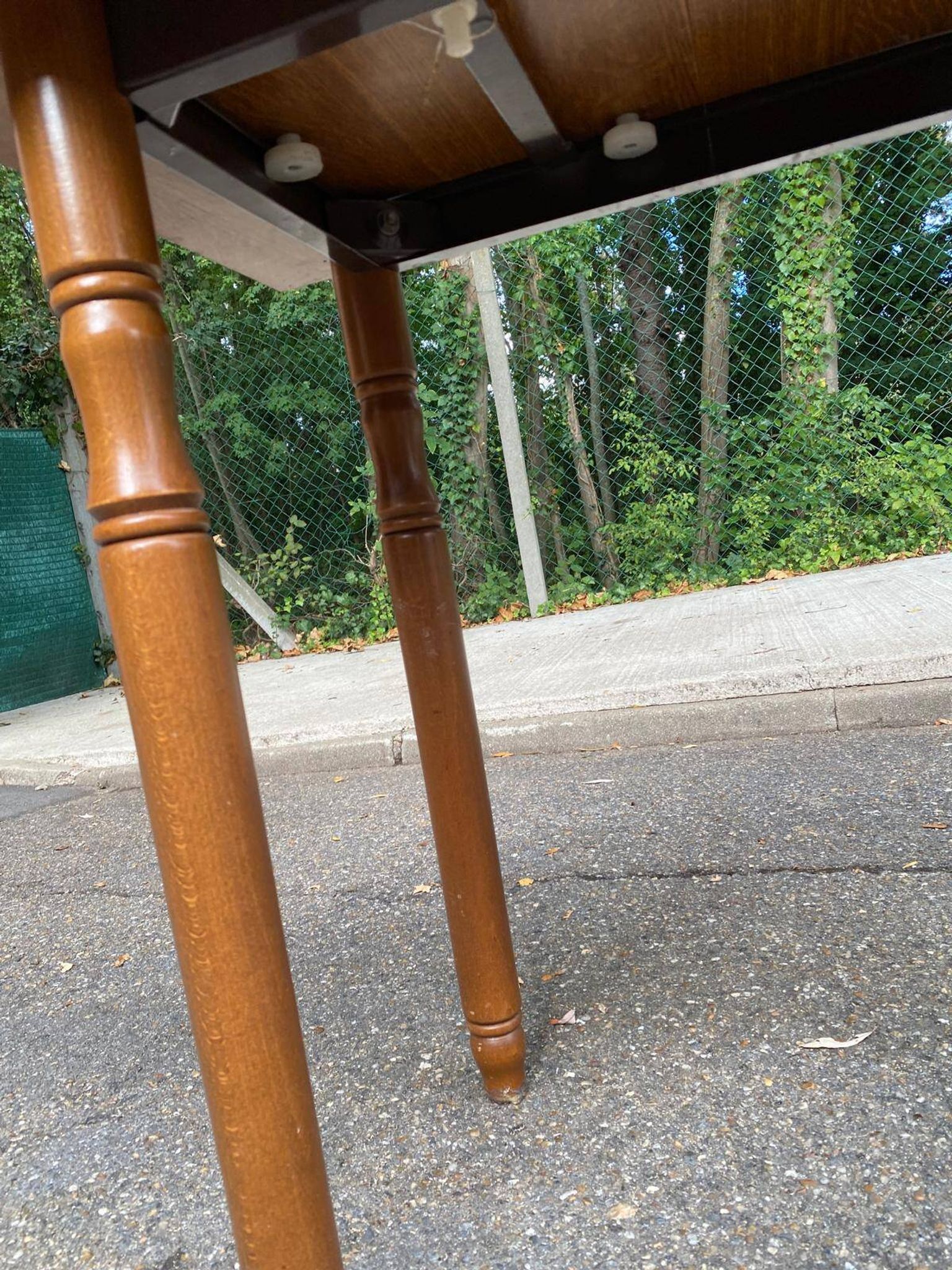 Foldable modular expandable wallet table space-saving kitchen