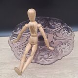 Cake dish, purple glass tart, Manage Belgium