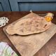 Ceramic foie gras dish from Vallauris – engraved floral decoration
