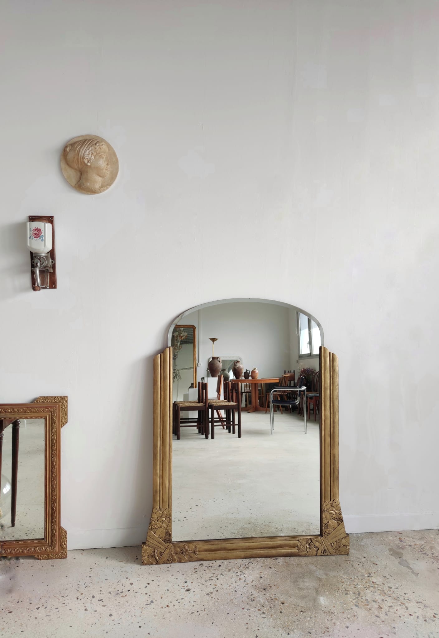 Golden mirror Art Deco