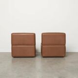 Paire de chauffeuses De Sede DS-15, années 1970