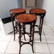Lot 3 stools of bistrot bar vintage 1960s