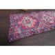 Vintage Turkish Oushak Handmade Wool Cotton Purple Runner 83x345