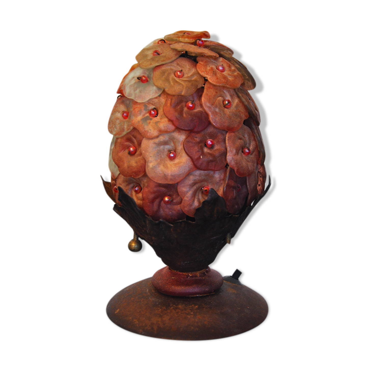 Murano floral lamp for L'artigiani, Italy, 1960