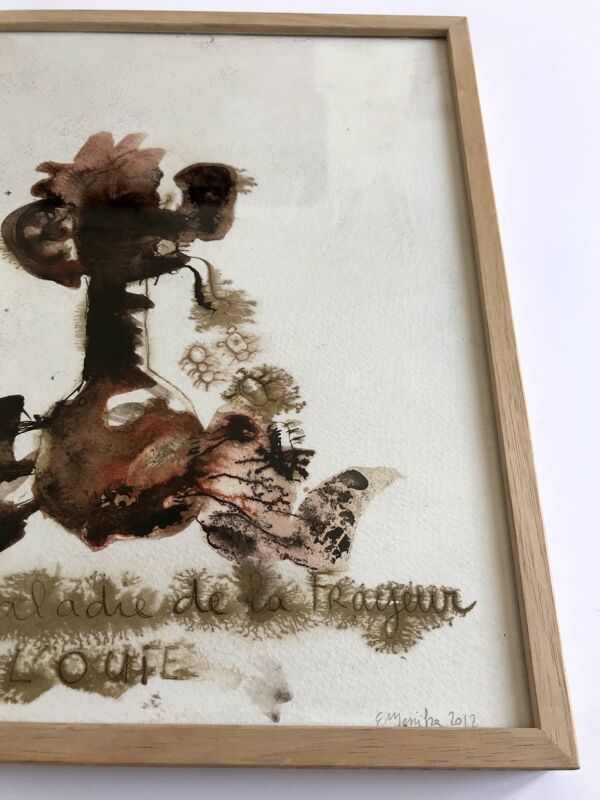 Emmanuelle messika, sans titre iv, 2012. encre sur papier signée au crayon