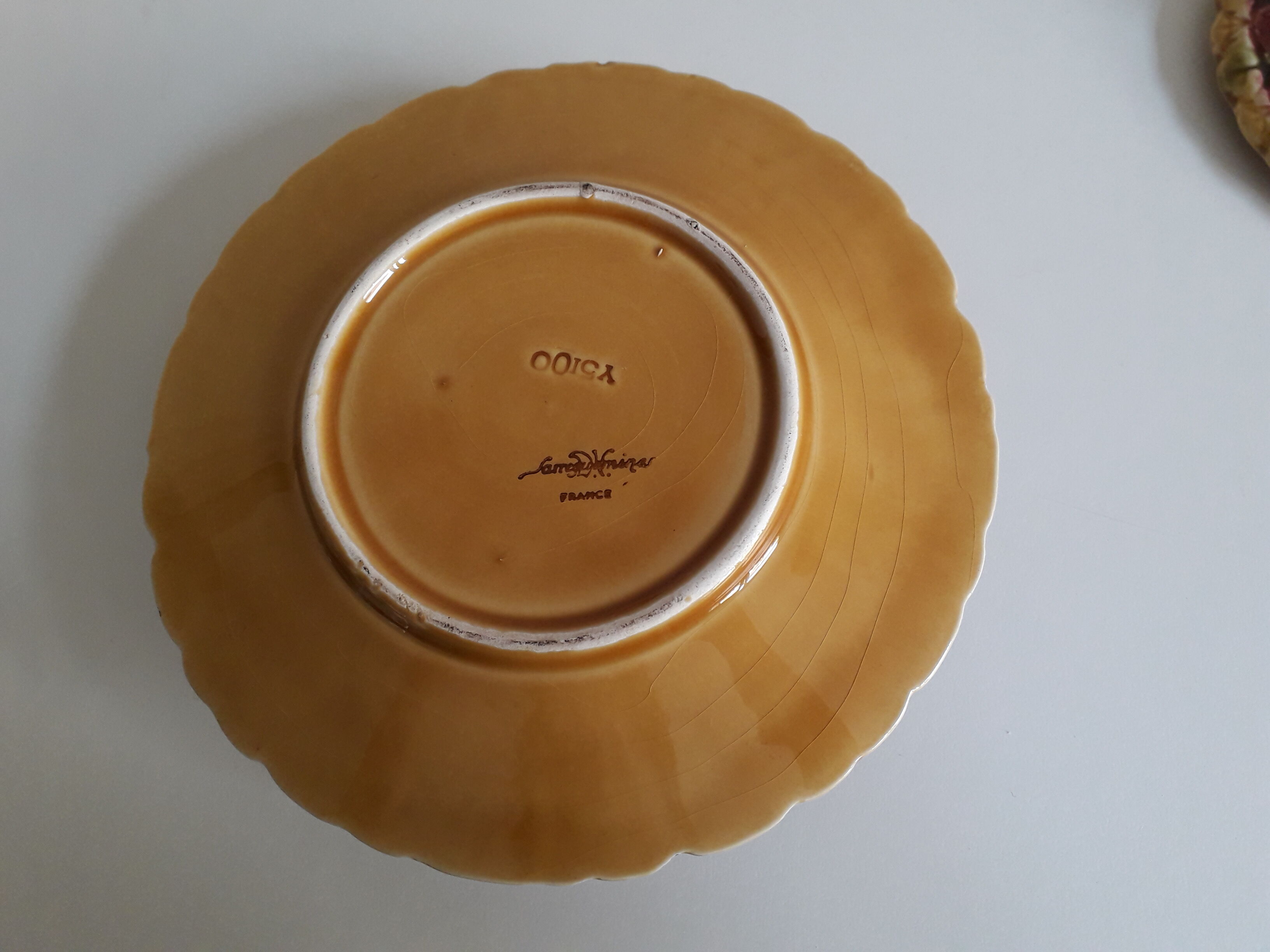 Jam maker, compotier, pot, candy slurry Sarreguemines strawberries