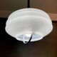 Mid Century white glass pull down  pendant lamp