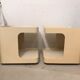Pair of sofa ends or side tables , Marcello Siard , Longato Padova 1970