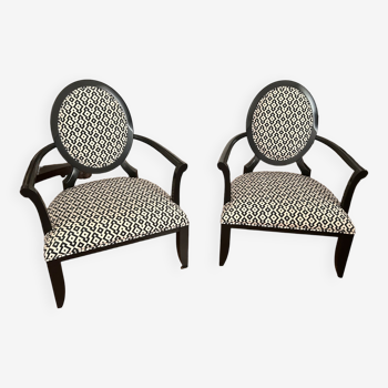 Pair of armchairs by Barbara Barry for Baker