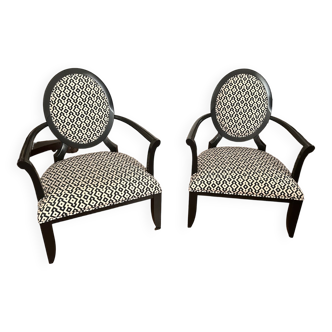 Pair de fauteuils de Barbara Barry pour Baker