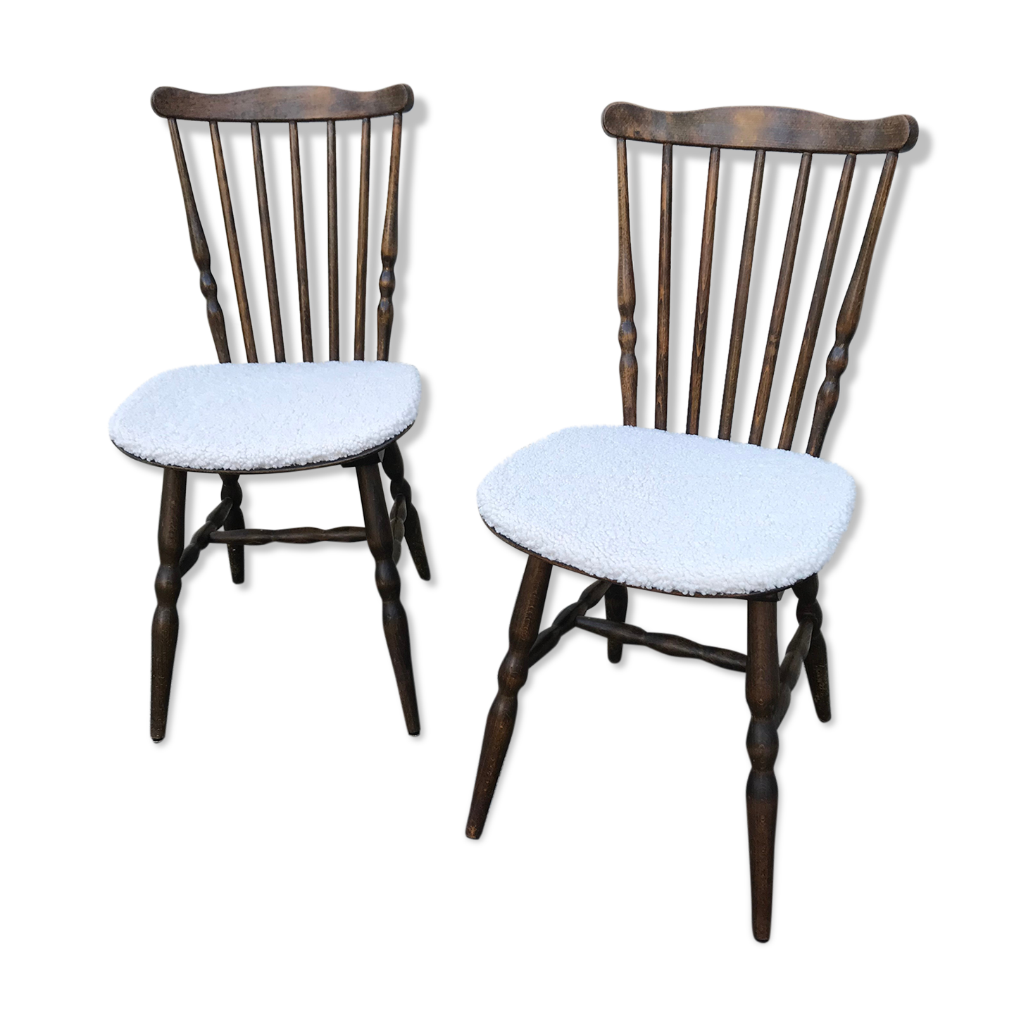 Paire de chaises baumann vintage 1960