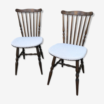 Paire de chaises baumann vintage 1960