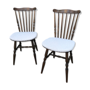 paire de chaises baumann vintage 1960